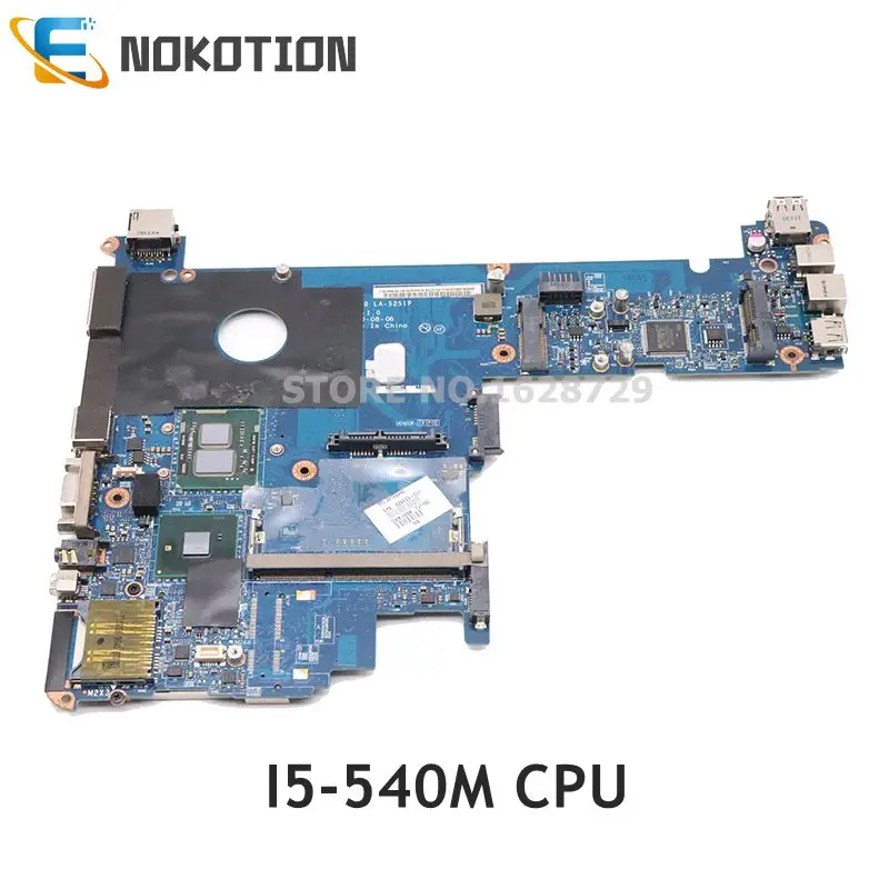 Материнская плата NOKOTION LA-5251P 598764-001 610549-001 для ноутбуков HP Pavilion 2540P I5-540M процессор DDR3