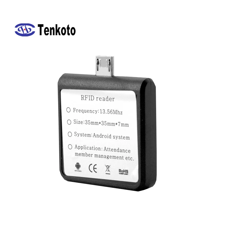 Новая модель мобильного телефона Android микро мини USB NFC 13,56 МГц RFID считыватель IC 10 бит номер поддержка без программного обеспечения