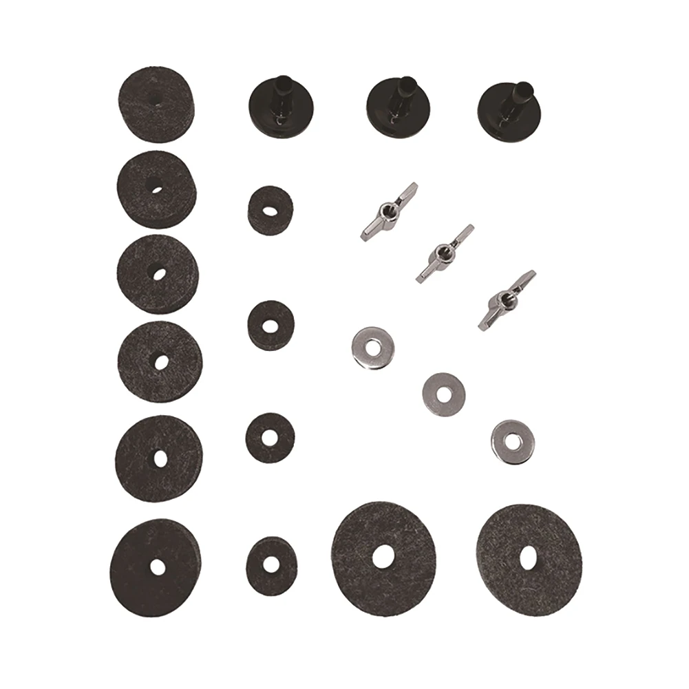 21 шт. барабанные войлочные прокладки гайки-бабочки перкуссионные аксессуары