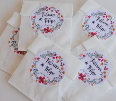 100 шт. наклейки на заказ/свадебные наклейки/логотип бизнеса Прозрачная Клейкая