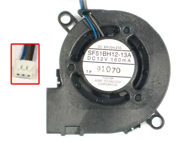 SF51BH12-13A охлаждающий вентилятор для проектора сервера 12 В постоянного тока 160 мА