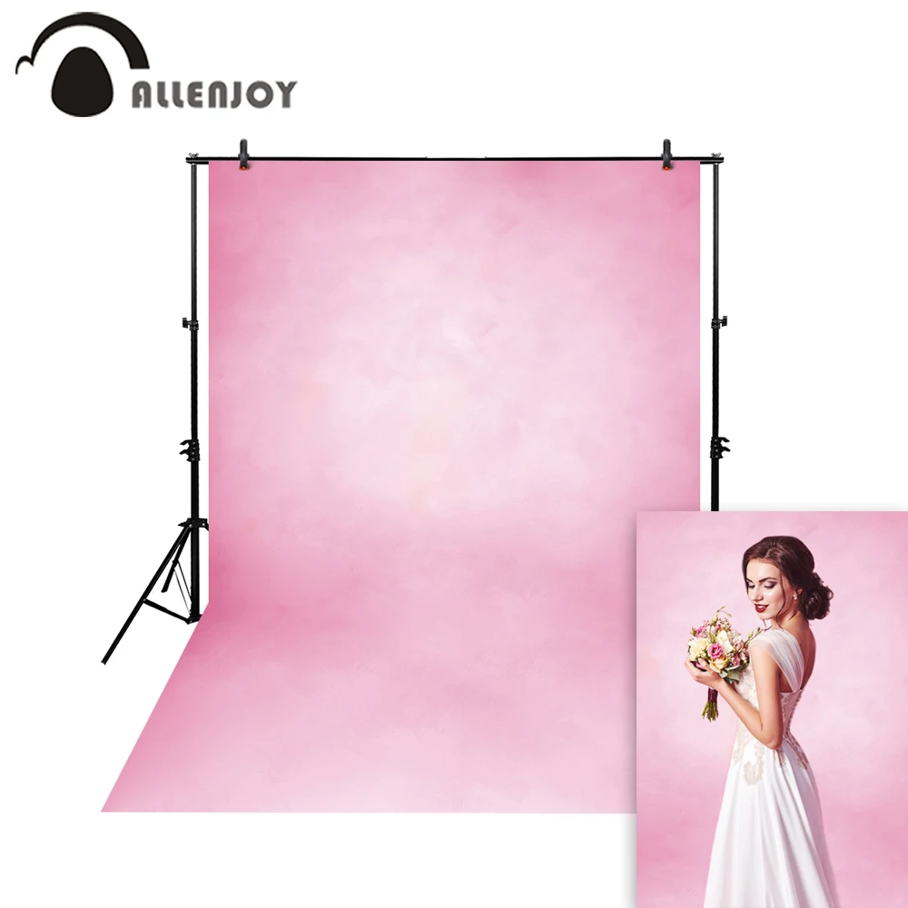 Allenjoy фон для фотосъемки Одноцветный розовый фон для детской фотосъемки на день рождения, свадьбу, Рождество, год