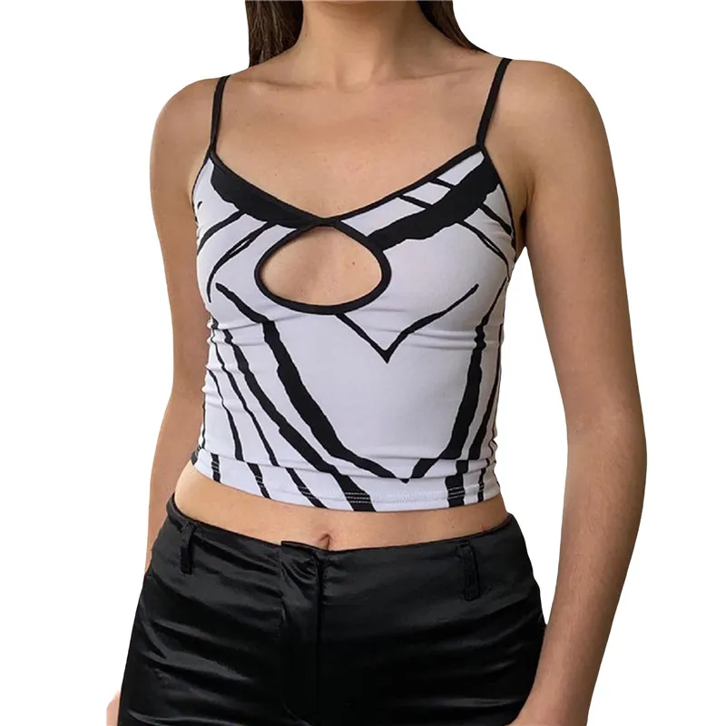 

Женская модная Асимметричная кофта с принтом, сексуальные ажурные топы с V-образным вырезом и открытой спиной, открытые пупки