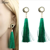 miqiao 2pcs 6 20mm gauges earrings stretcher dangle ear plugs tunnel drop tassel women men body piercing jewelry