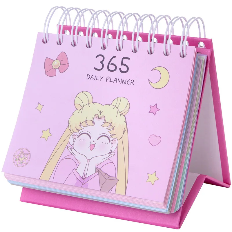 2020 Сейлор Мун календарь на 365 дней для девочек розовые кавайные аксессуары Аниме