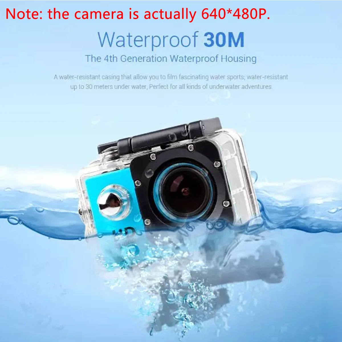 Спортивная Экшн камера SJcam DVR0001 Freestyle 2 дюймовый LCD 640P * 480P для дайвинга 30 м