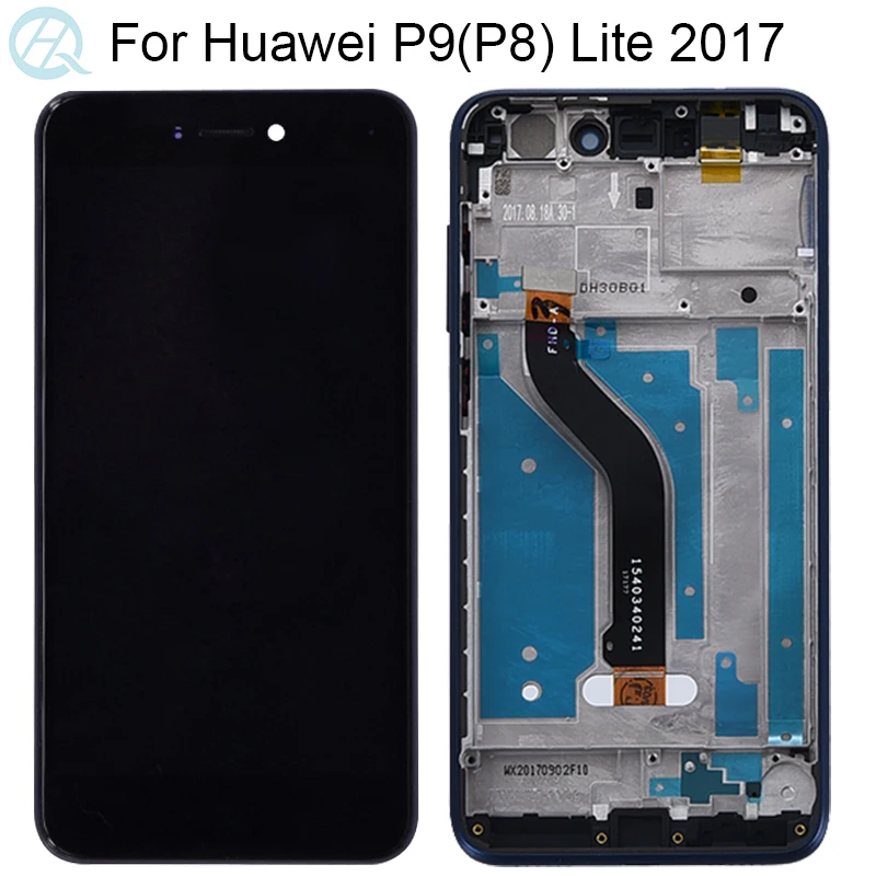 For Huawei P8 Lite 2017 LCD With Frame PRA-LA1 PRA-LX1 Display Touch Screen Digitizer P9 Lite 2017 Display Screen