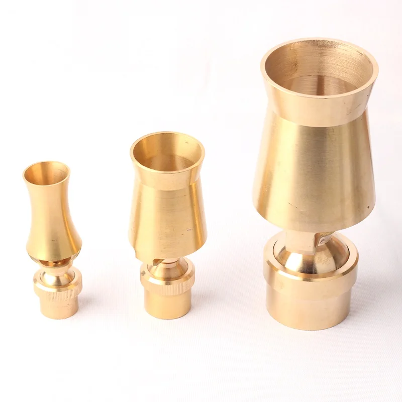 

1pc Adjustable Copper Ornamental Fountain Nozzles Brass Sprinkler Water Pond Landscape Water Spray Ice Tower Serac Cedar Nozzle