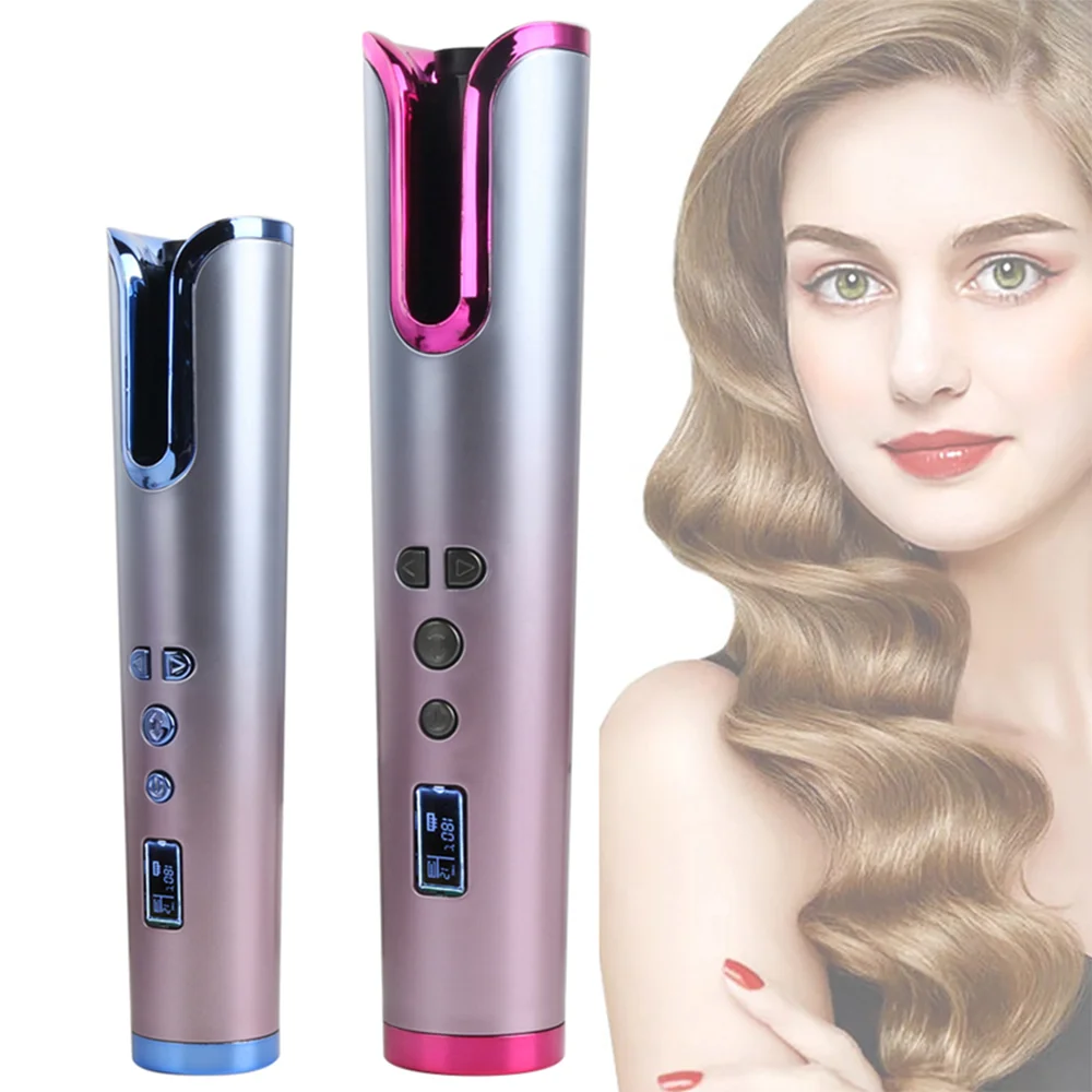 

Auto Hair Curling Wand Automatic Rotating Styling Tool with Ceramic Ionic Barrel Professional Curler Iron Styler Spin Curler