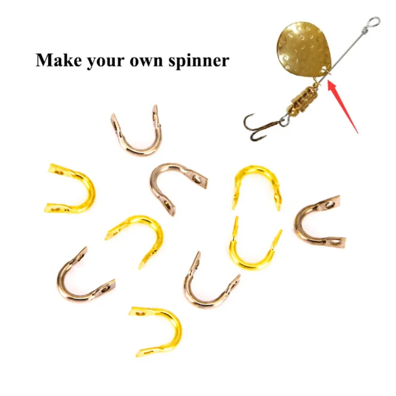 50 шт. легко вращающиеся зажимы Спиннер вращается латунь сделай сам рыболовные