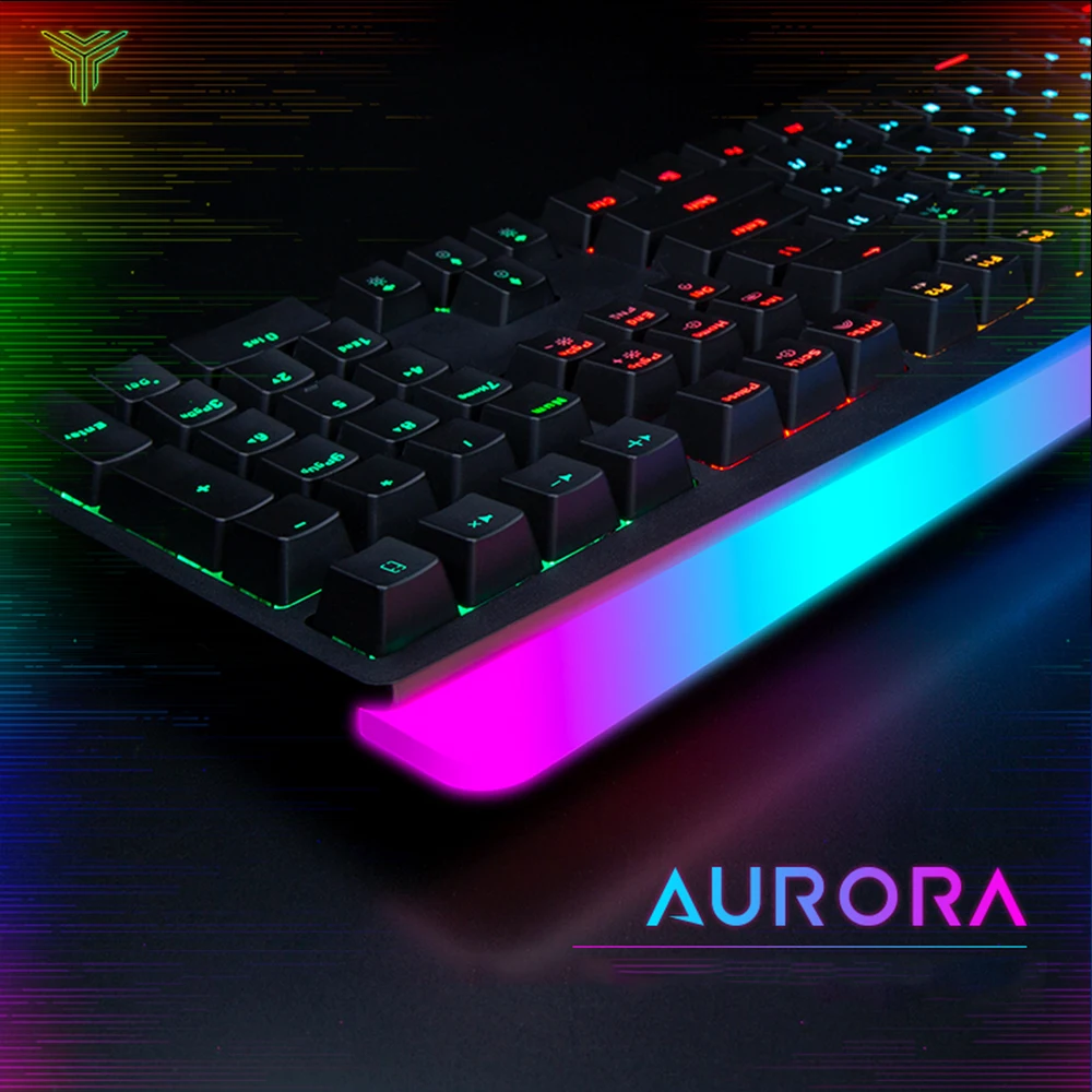 Команда волка профессиональная игровая механическая клавиатура RGB с подсветкой USB Проводная оптическая ось русская/английская модель для компьютера