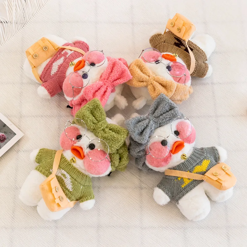 

30cm LaLafanfan Cafe Duck Plush Toy Stuffed Soft Kawaii Duck Doll Animal Pillow Birthday Cute Gift for Kids Children
