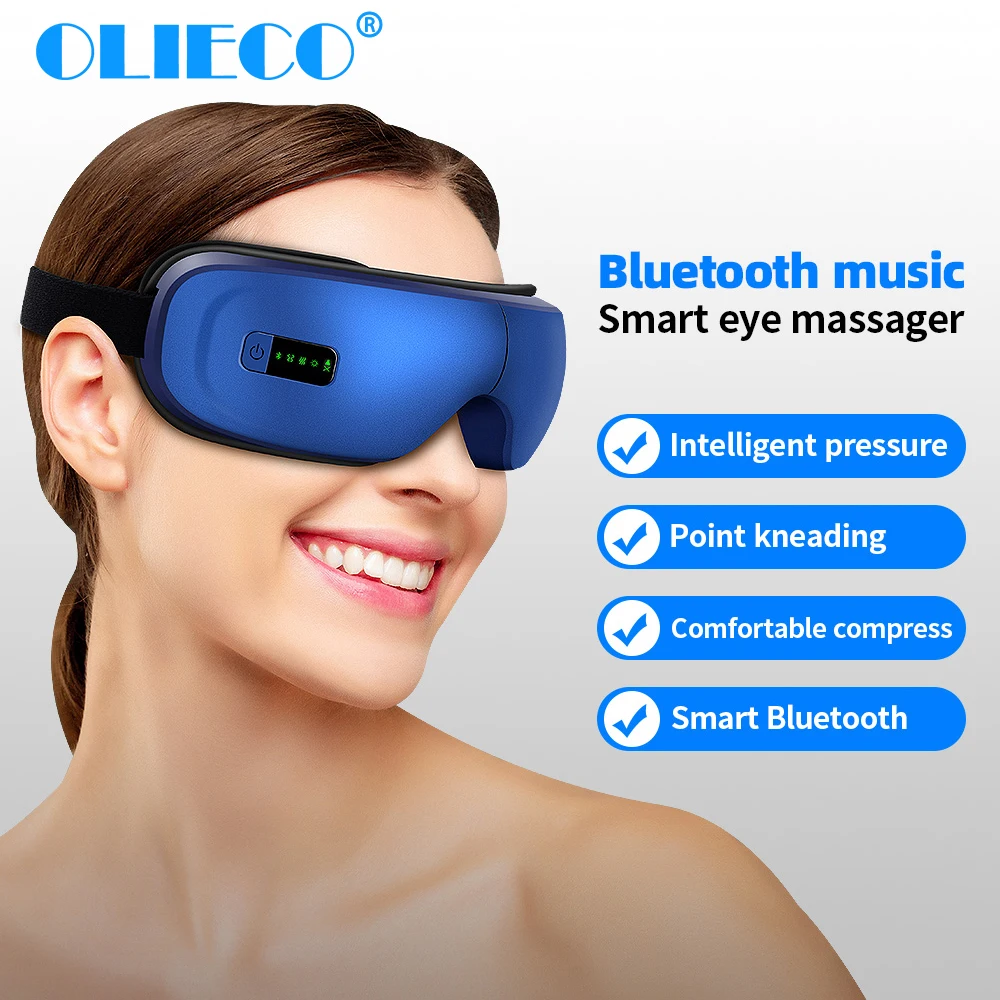 Перезаряжаемые глаз терапия массажер Электрический работы при прослушивании