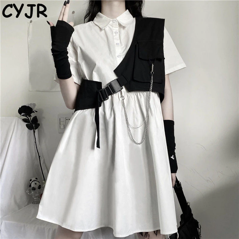 Женские комплекты однотонные милые платья до колен в Корейском стиле стильная