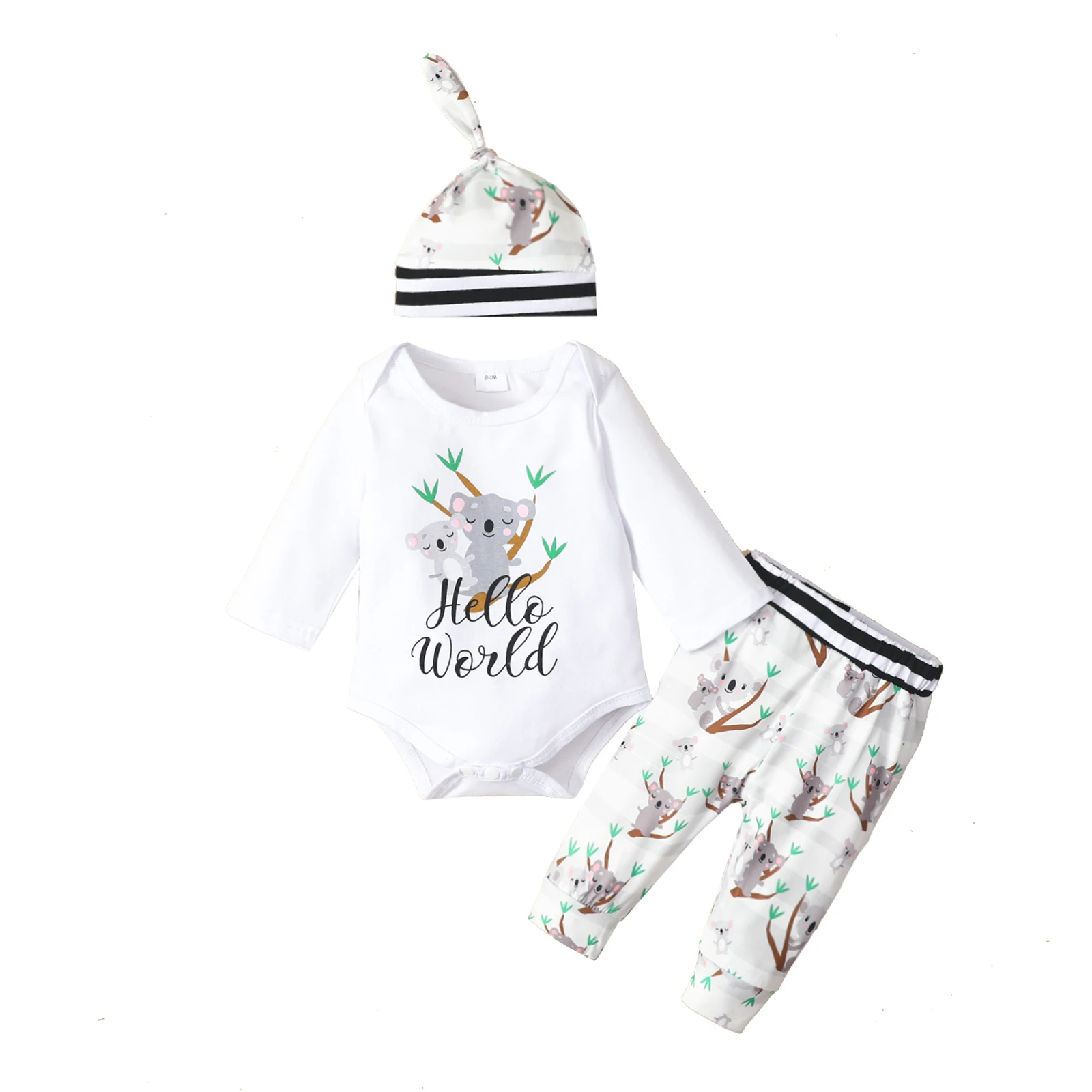 

Комбинезон с длинным рукавом и круглым вырезом, с мультяшным принтом