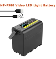 8800mah np f970 photographic lamp battery for np f970 f960 led video light lamp battery for monitor ledp260 yn600l ii luxpad23