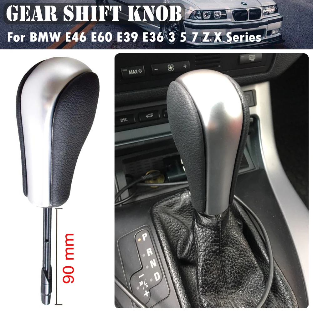 

Black/Silver/Carbon Car Auto styling Automatic vehicles Gear Shift Knob Stick Fit For BMW 1 Series E87 2004-2012