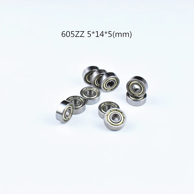 605 605ZZ подшипник 5*14*5 (мм) 10 штук Бесплатная доставка ABEC 5 подшипники металлическим