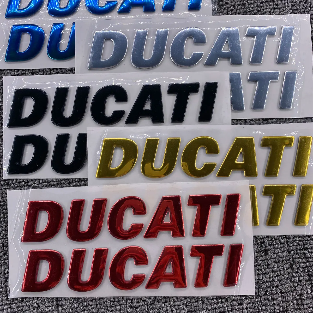 

Tank Emblem Logo for Ducati 1200 959A 848 EVO ABS 796 821 895 3D Stickers Decals + Italia Stickers 2.8CM Hight