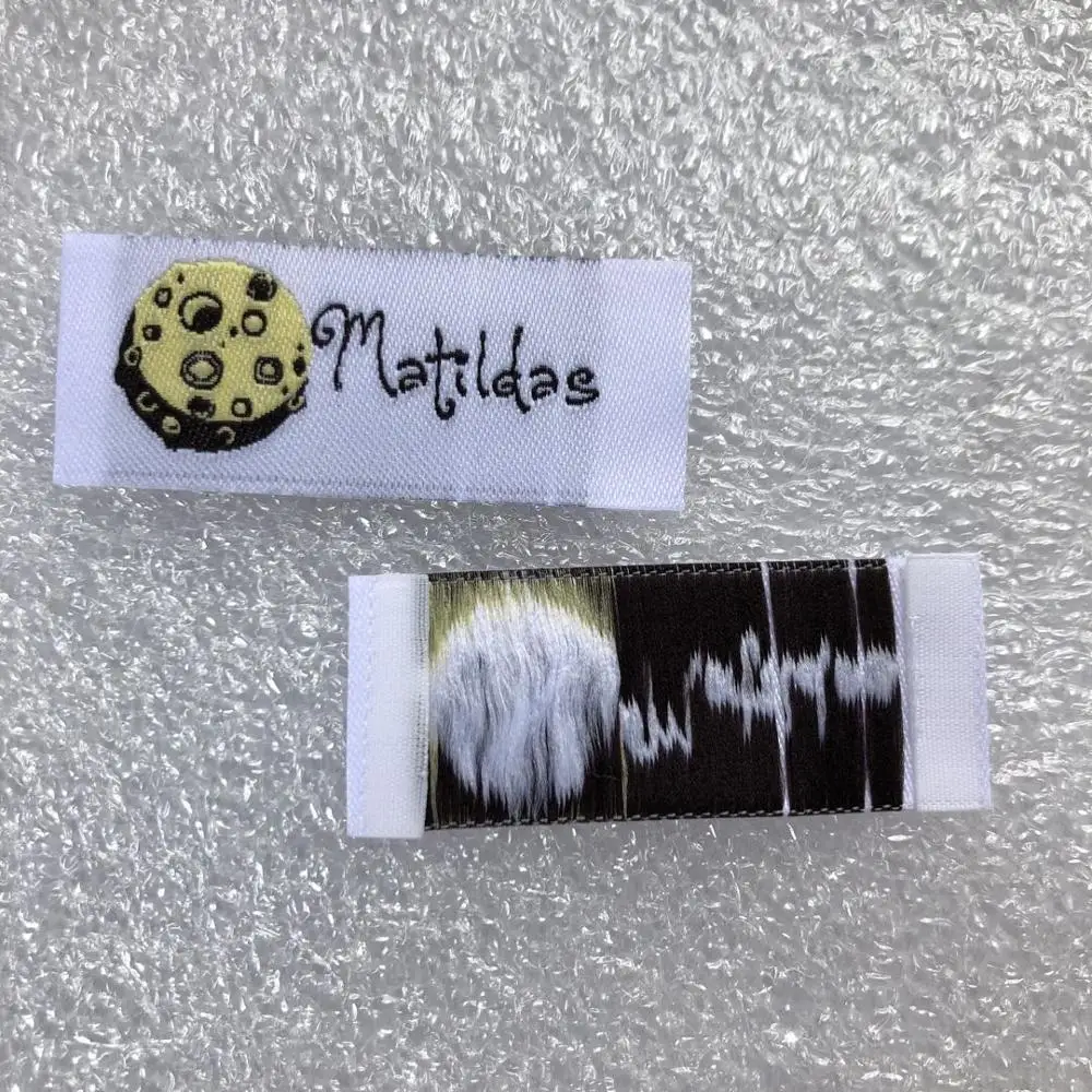 

Custom Design Garment Clothing Tag Garment Main Damask Woven Label