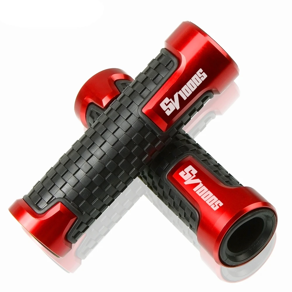 

Motorcycle Hand Grips 7/8" 22mm CNC Aluminum Rubber Gel Handle Grip for suzuki SV1000 SV K8 SV1000S K3 K4 K5 K6 K7 2003-2008