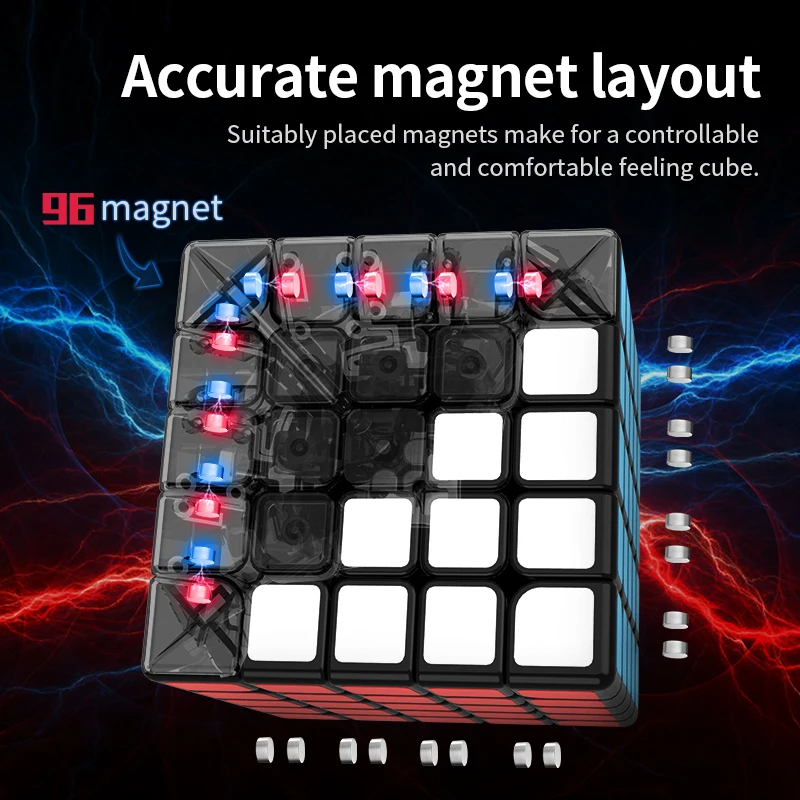 MoYu Aochuang WR M 5x5x5 cubo Magnetic magic aochuang WRM puzzle cube 5x5 magico Cube Speed | Игрушки и хобби