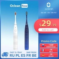 oclean flow sonic electric toothbrush smart electric toothbrush ipx7 quiet mark fast charging upgrade send 4 brush heads