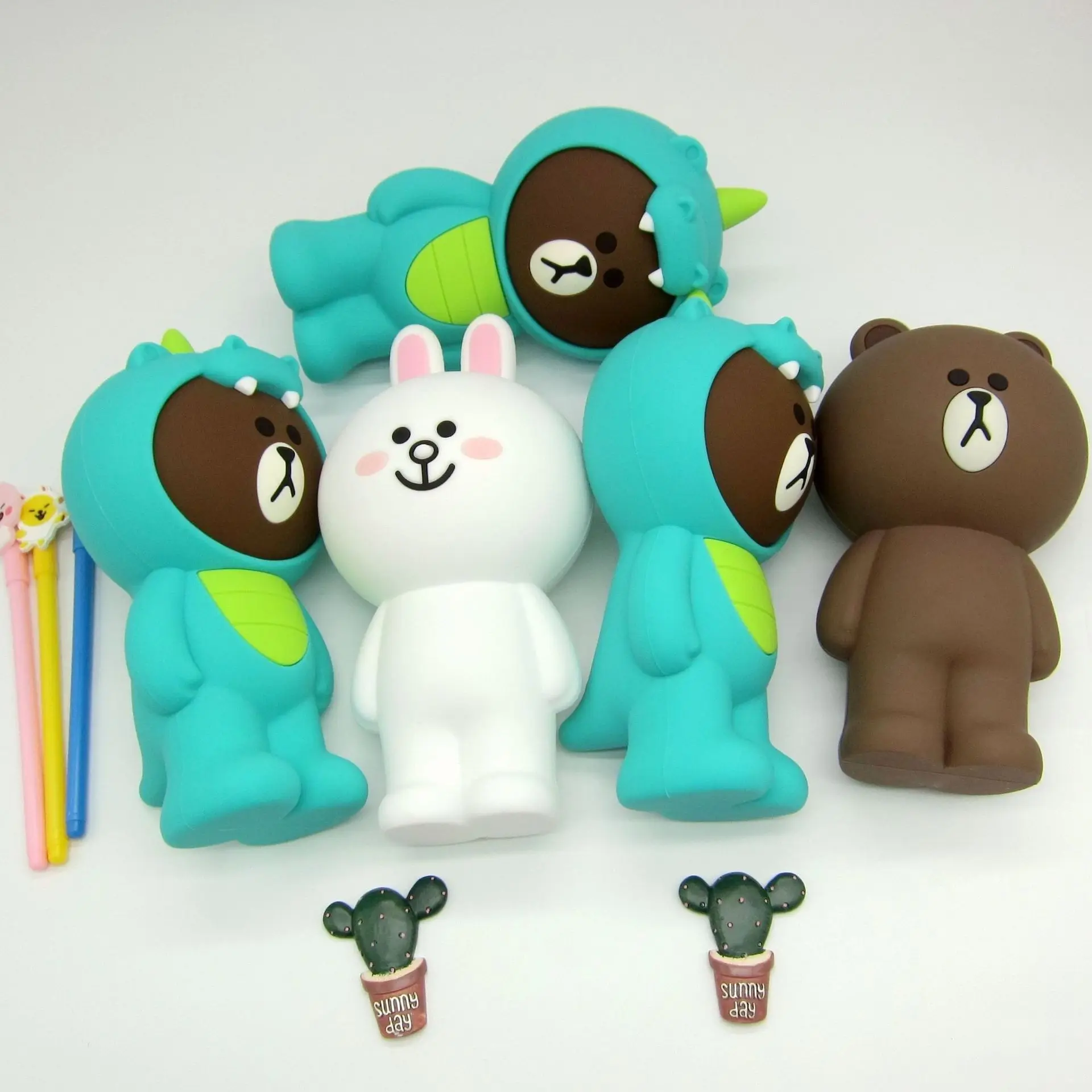 

silicone bear pencil case animal Cute pen case School Pencil cases gifts for girl student big Storage box Cosmetic bag ornaments