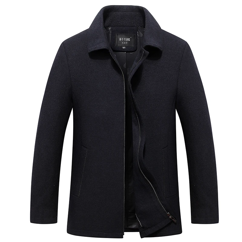 

Мужская одежда, 50% скидка, повседневные однотонные пальто и пальто, утепленная куртка для мужчин среднего и пожилого возраста, Азиатские размеры