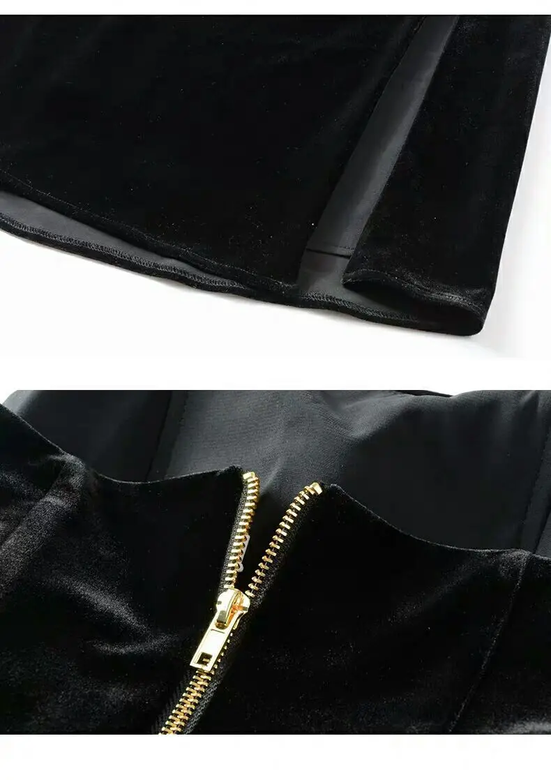 

2021 luxury design European and American velvet fashion sexy off shoulder dress temperament simple slim banquet evening dress