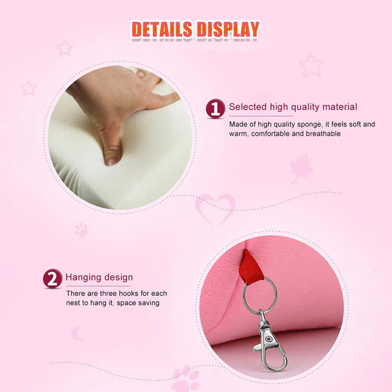 Клетка для хомяка гамак домика хлопковое цилиндрическое подвесное гнездо