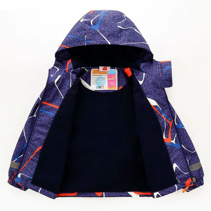 

Windproof Waterproof Children Kids Jacket Baby Boys Girls Jackets Outwear Outwear Boys Double-deck Polar Fleece Coats