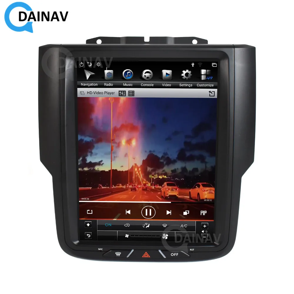 Car Radio Android 2 Din Tesla Vertical Screen GPS Navigation For Dodge RAM 1500 2013-2018 Stereo Receiver Multimedia Player | Автомобили и