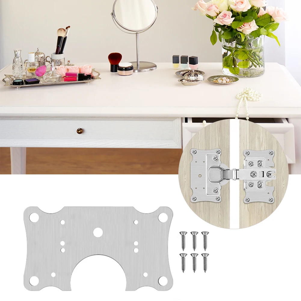 

Шарнирная ремонтная пластина с монтажными винтами, набор складных столов, шкафов, окон, дверей, мебели, ящиков из нержавеющей стали