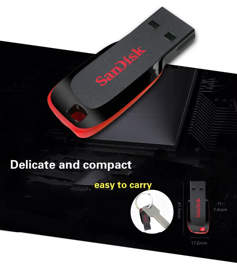 Флеш-накопитель sandisk, 128 ГБ, 64 ГБ, 32 ГБ, 16 ГБ, мини USB флеш-накопитель, 32 64 128, 16 ГБ, флеш-накопитель, 2,0, USB флешка, диск на ключ, память для телефона
