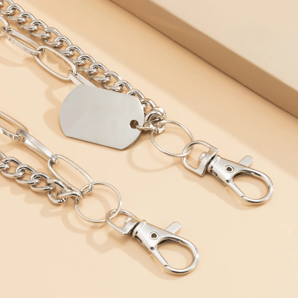 

Multilayer Waist Chains Women Metal Body Chain Hip Hop Tassel Trousers Pants Chain Waistbands Clothing Accessories Jewelry#38