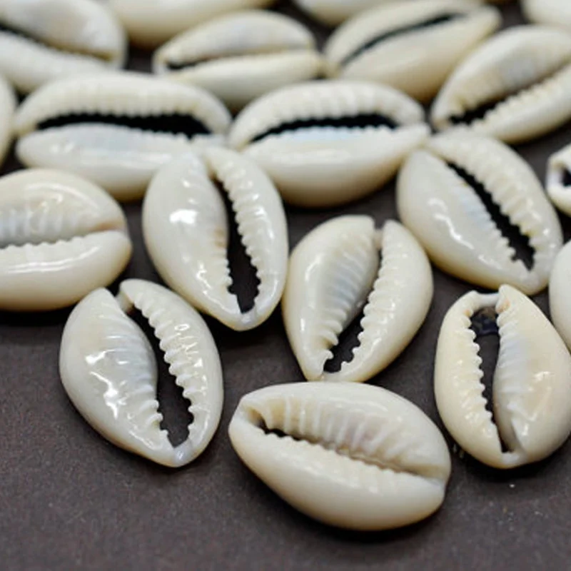 50 шт. небольшой объем Sea Shell цвета слоновой кости Каури бусины пляжные ювелирных