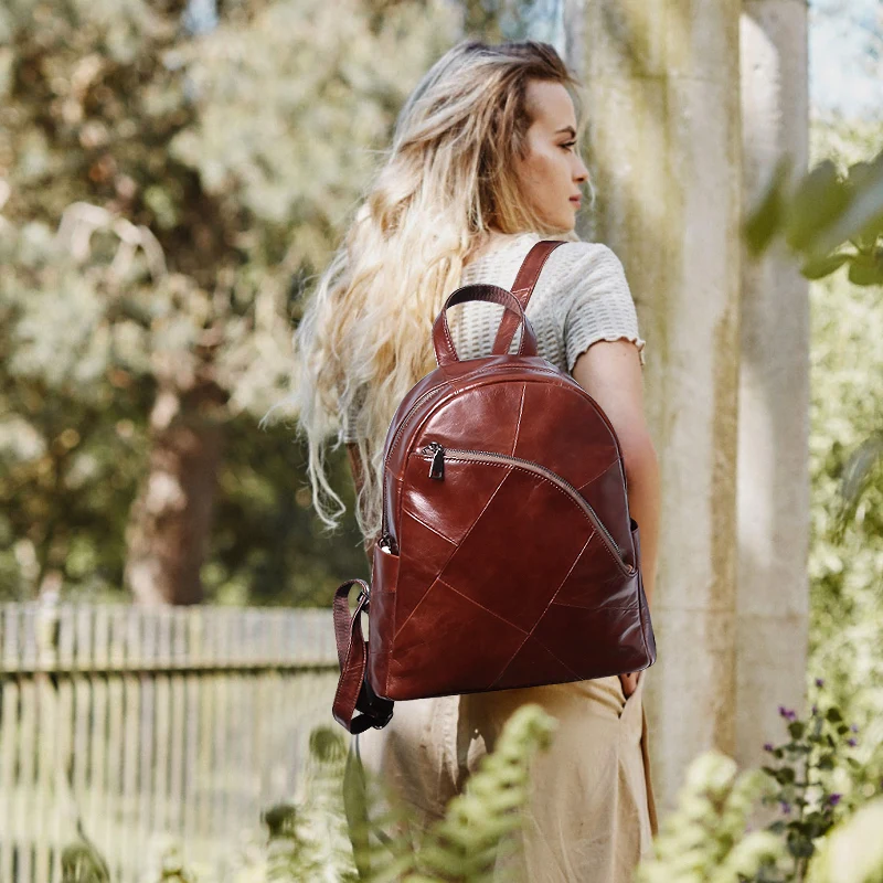

Cobbler Legend 100% Geniune Leather Backpack Zip Female Luxury Daypack Design Backpack School Bags for Girls Mochila Rucksack