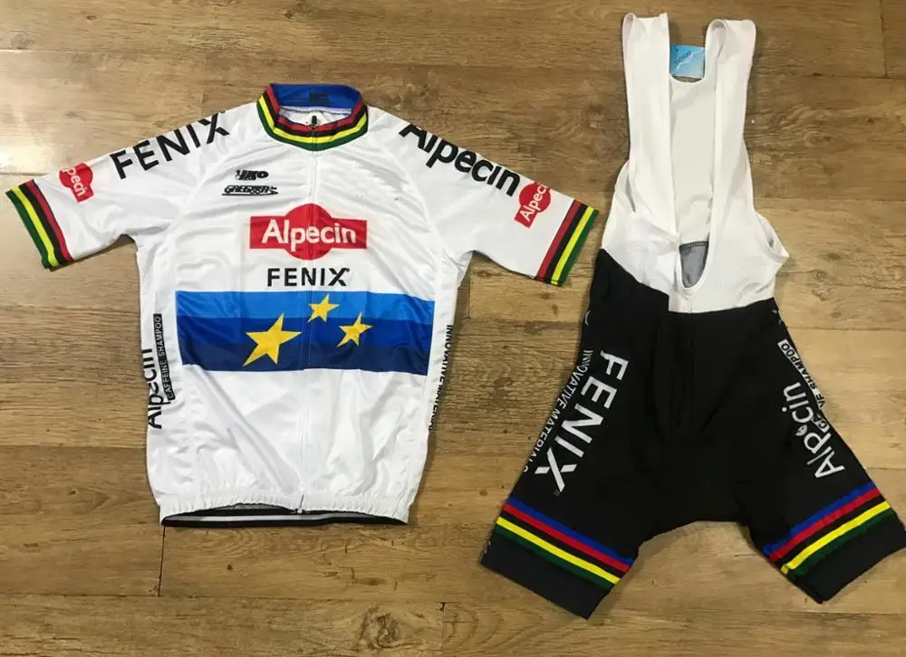 

2020 ALPECIN FENIX TEAM EU CHAMPION SHORT SLEEVE CYCLING JERSEY SUMMER CYCLING WEAR ROPA CICLISMO+BIB SHORTS WITH POWER BAND