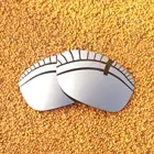 Серебристые зеркальные поляризованные Сменные линзы для боковых солнцезащитных очков в оправе 100% UVA  UVB