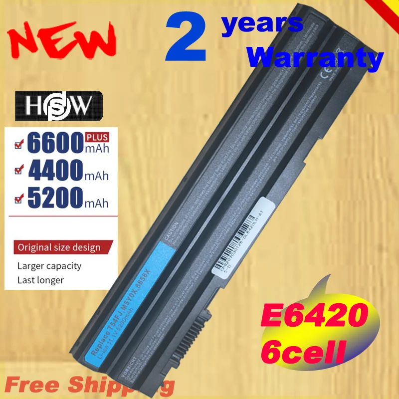 Аккумулятор HSW 6cell HXVW 8858X для Dell Latitude E5420 E5430 E6420 E6430 E6520 E5530 M5Y0X HCJWT T54FJ 911MD 4YRJH PR fast
