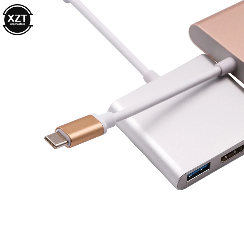 USB C концентратор HDMI адаптер для Macbook Pro/воздуха Thunderbolt 3 Тип 4K 0 Порты и разъёмы