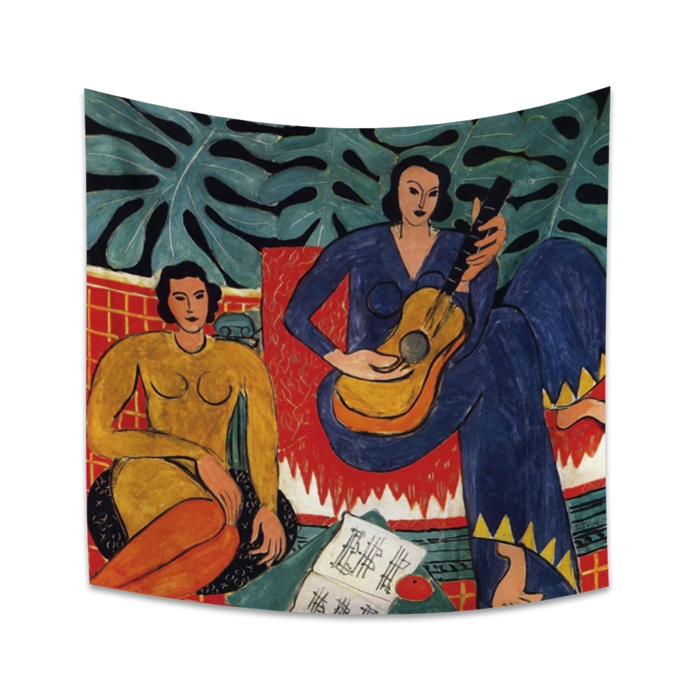 Cassisy гобелен одеяло настенные вешалки художественный Матисс девочка играющая на