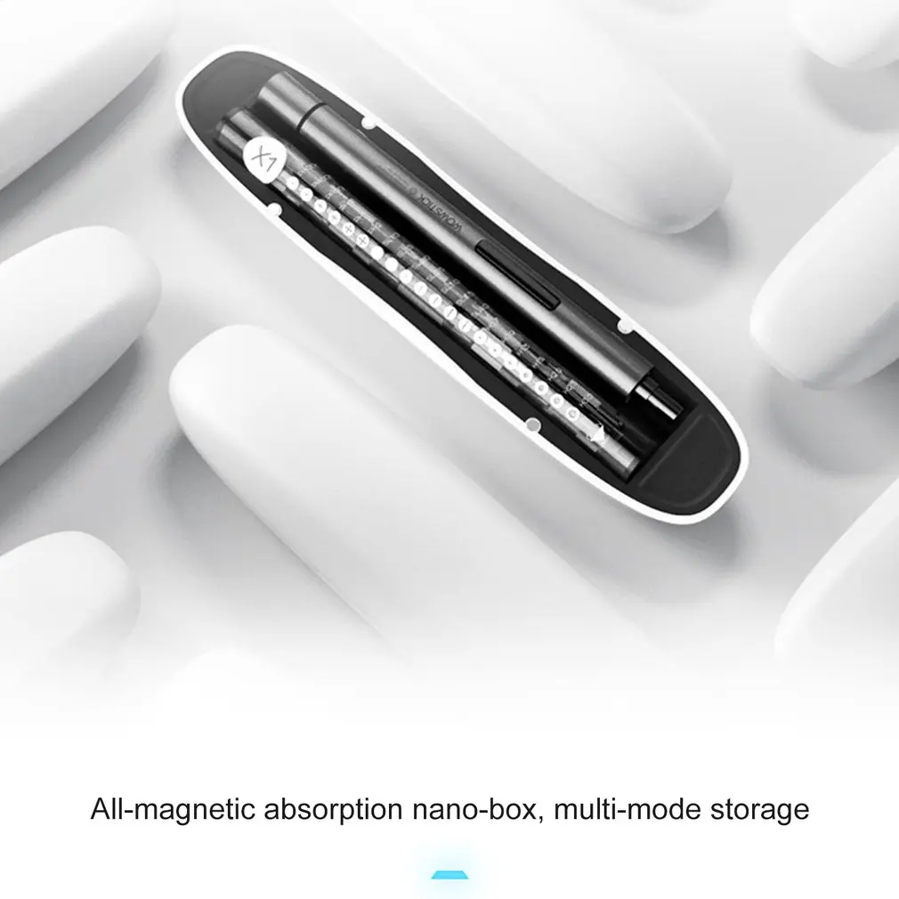 WOWSTICK 1F+ мини электрический шуруповерт перезаряжаемый беспроводной набор отверток с светодиодный литиевой батареей