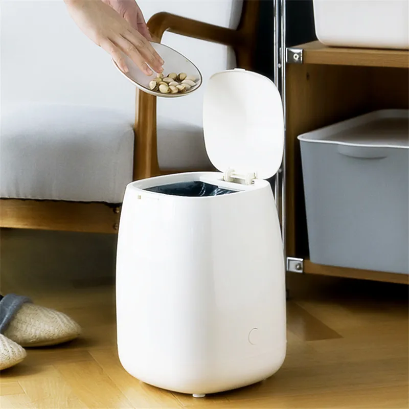 2020 Европейская модная мусорная корзина круглая открывающаяся вместительная