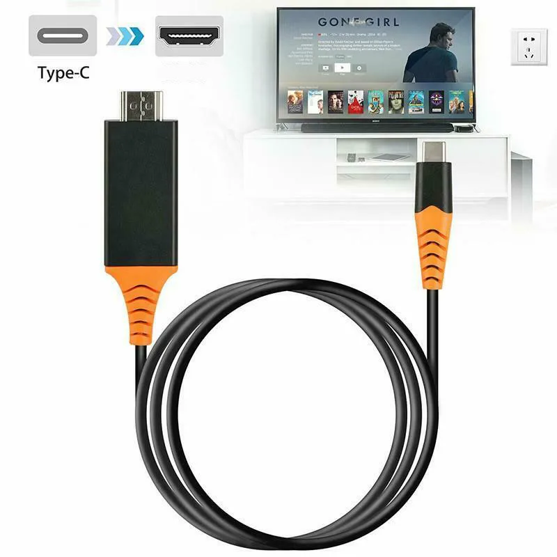 Type C USB к совместимому с HDMI HDTV 4K кабель для Samsung тетрадь Galaxy Note HUAWEI MateBook Microsoft 950 950XL HTC