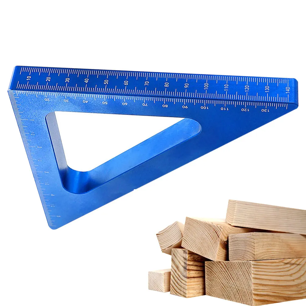 

Carpenter Triangle Ruler 90 Degree Multifunctional Right Angle Ruler Measure Scale Triangle Rule For Woodworking Scriber Guide