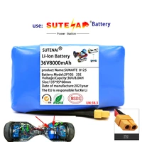 100 new 36v 18650 li ion battery 10s2p 36v battery 8000mah battery pack 42v 8000mah scooter twist car batteryfree delivery
