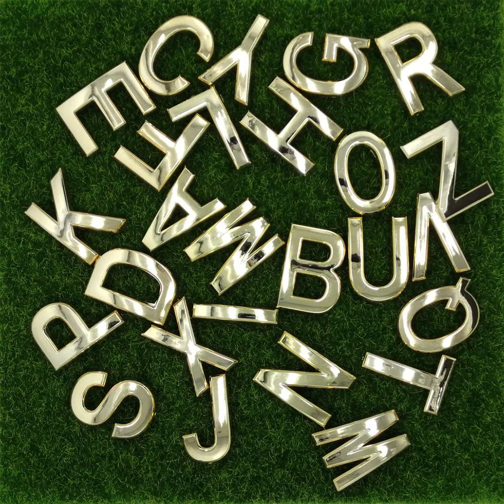 5 см 3D номер английский стикеры буквы алфавита для квартиры отеля дома дверная