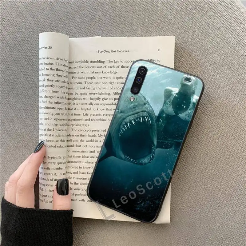 

Ocean Whale Shark Phone Case For Samsung A40 A50 A51 A71 A20E A20S S8 S9 S10 S20 Plus note 20 ultra 4G 5G